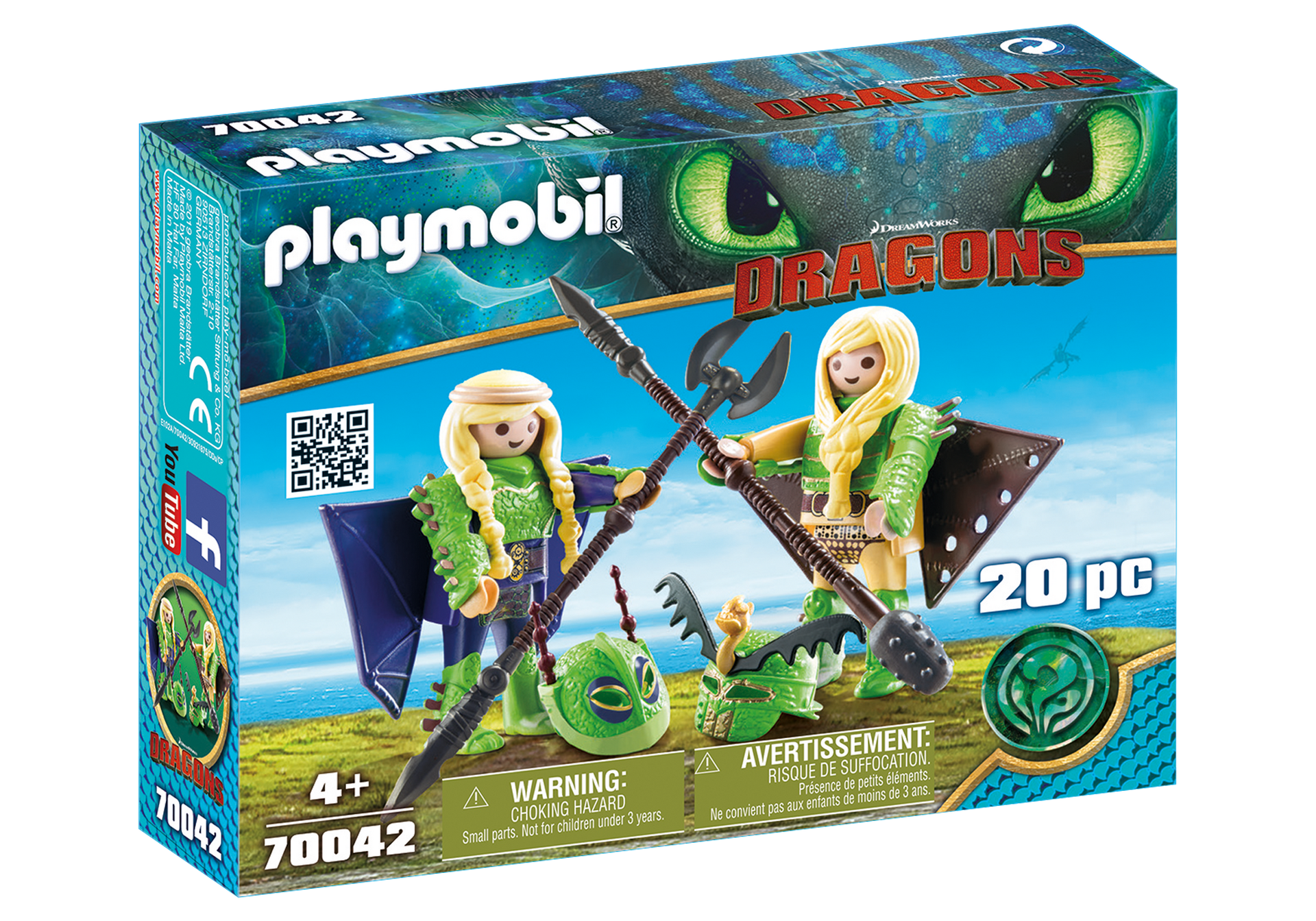 Playmobil - Ruffnut and Tuffnut with Flight Suit (70042)