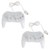 ZedLabz Classic Pro Controller For Nintendo Wii Remote Wireless joypad gamepad - 2 pack - White thumbnail-3