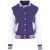 Urban Classics Ladies - College Sweat Jacket purple / white - M thumbnail-1