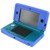 ZedLabz soft gel silicone cover case for Nintendo 3DS protective bumper - Blue thumbnail-1