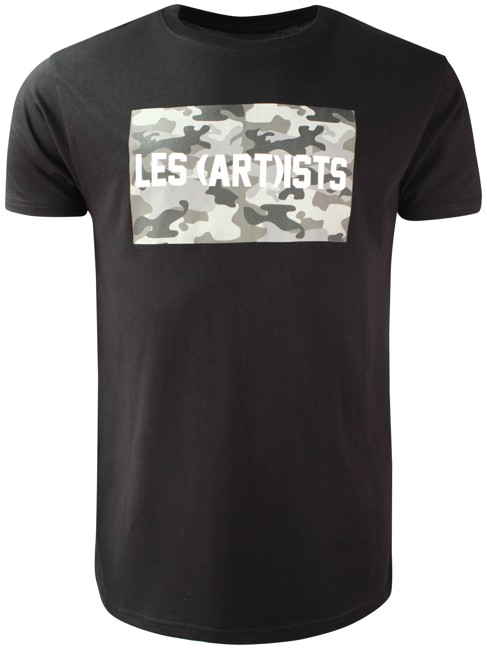 Les Artists 'Box Logo Les (Art)ists' T-shirt - Black / Camo