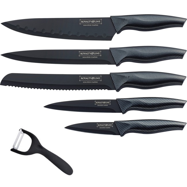Royalty Line knivsæt med 5 knive + skræller