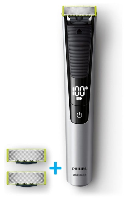 Philips - OneBlade Pro Shaver QP6520/20 +  Skær 2-Pak Bundle