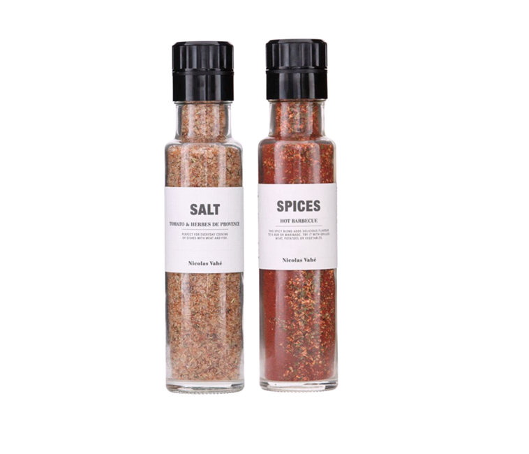 Nicolas Vahé - Salt Med Tomat & Krydderurter De Provence + Krydderiblanding Hot Barbecue