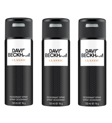 David Beckham - 3x Classic Deodorant Spray 150 ml