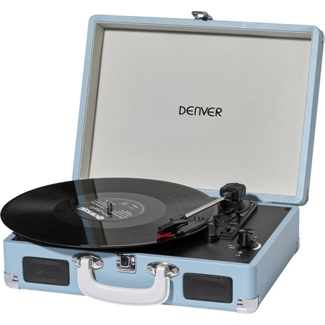 Denver Portable Record Player - Blue