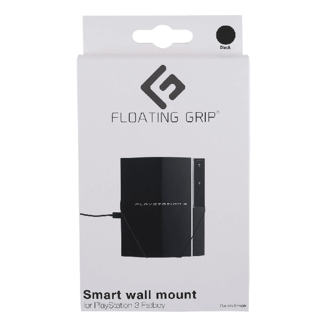 PS3 Fatboy wall mount by FLOATING GRIP®, Black