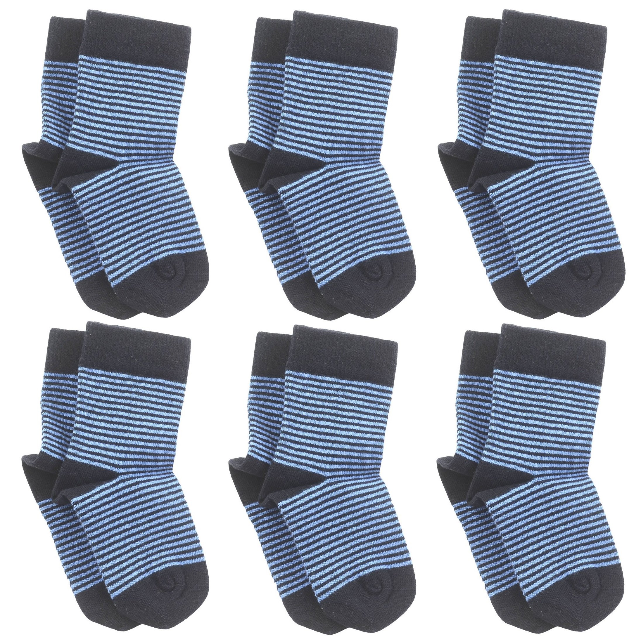 – 6 Ankel – Striped Denim/Clear Blue