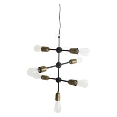 House Doctor - Molecular Pendel Lamp - Black/Brass (203660810)