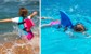 SwimFin - Haj Svømmebælte til børn - Blå thumbnail-3