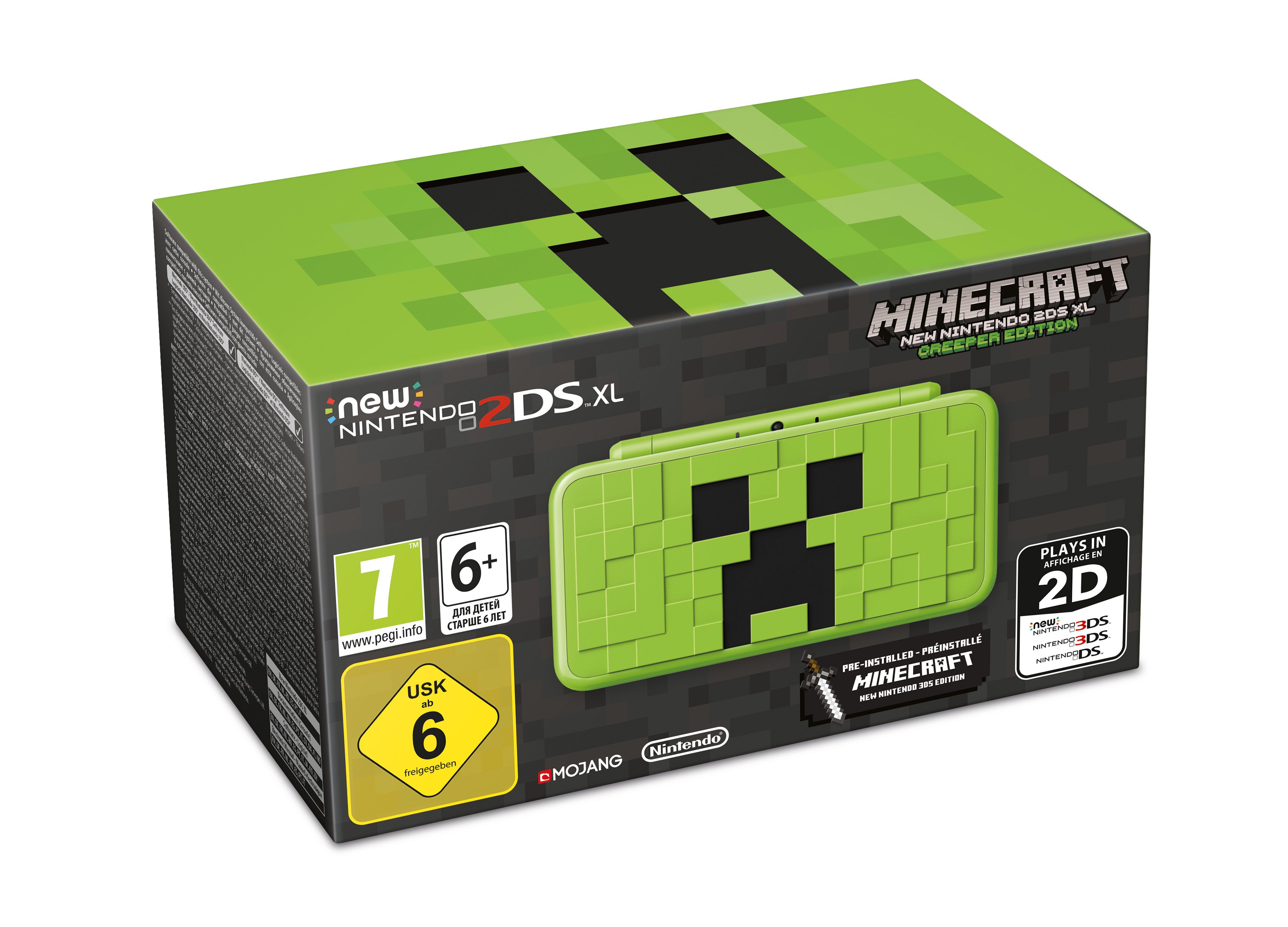 Buy Nintendo 2ds Xl Creeper Edition Minecraft Pre Installed