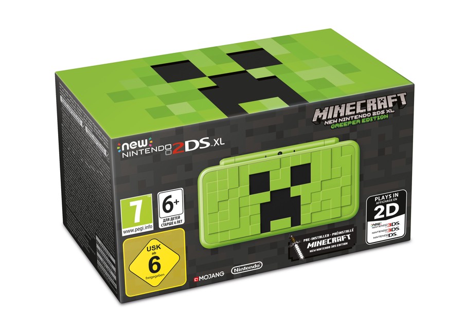 Nintendo 2DS XL Creeper Edition (Minecraft Pre-Installed)