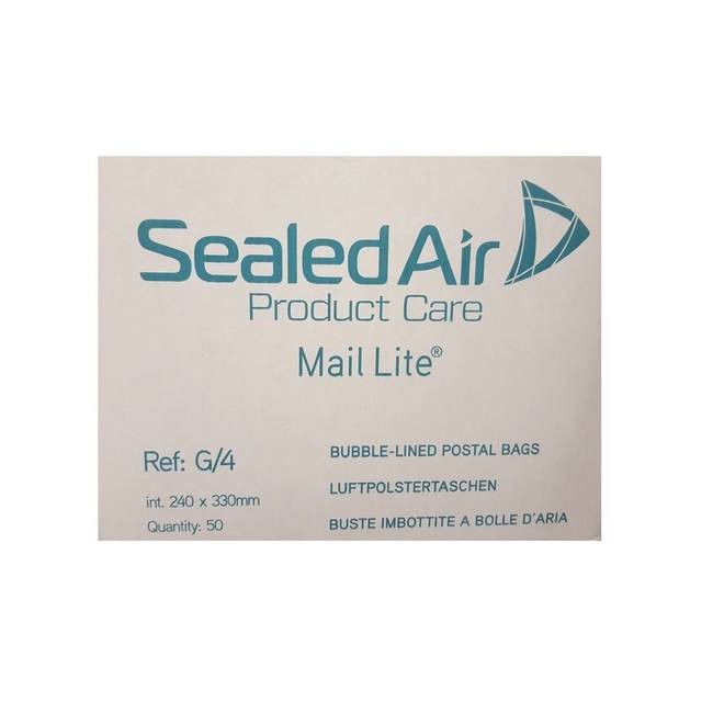 Mail Lite Sealed Air Size G/4 Padded Envelopes Box of 50