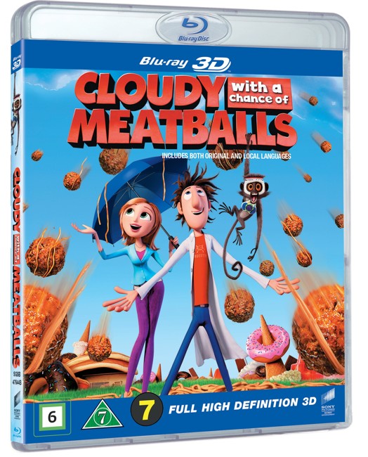 Cloudy With A Chance Of Meatballs 3D - Blu ray