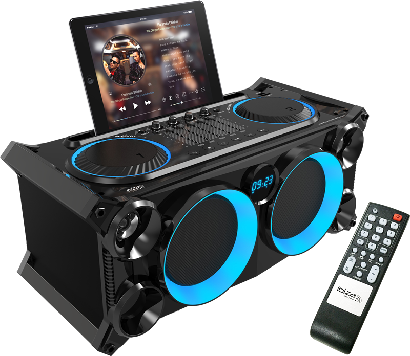 portable music system with bluetooth