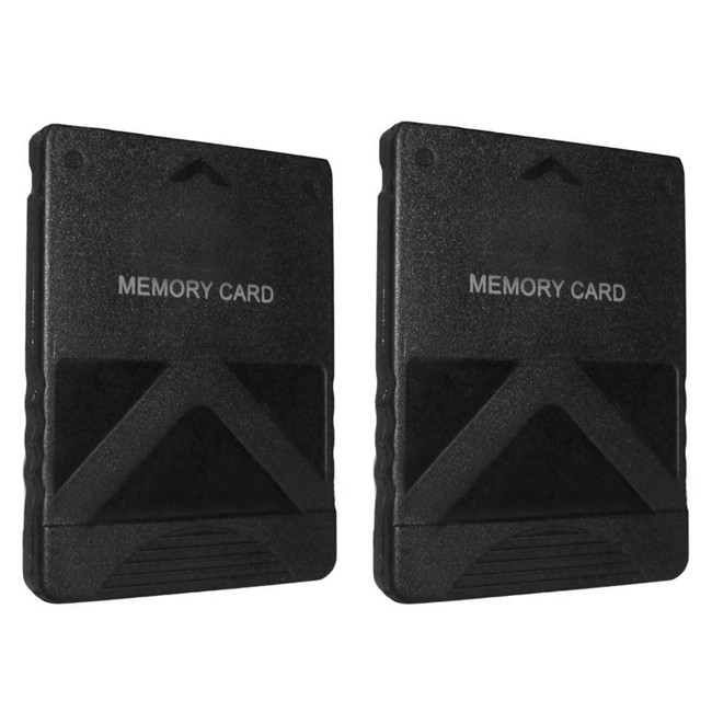 ZedLabz 128MB memory card for Sony PS2 & PS2 Slim Consoles [Playstation 2] - 2 pack black