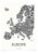 Kortkartellet - Europe Plakat 70 x 100 cm - Koksgrå thumbnail-1