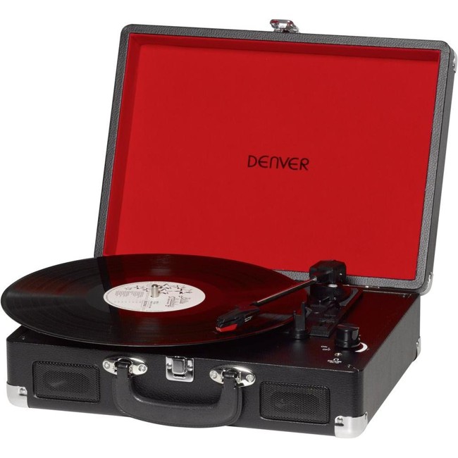 Denver Portable Record Player - Black