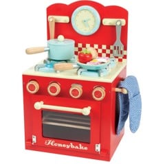 Le Toy Van - Rood Honeybake Oven en Kookplaat Set (LTV293)