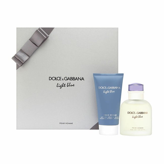 Dolce & Gabbana - Light Blue EDT 75 ml + 75ml Aftershave Balm - Gavesæt