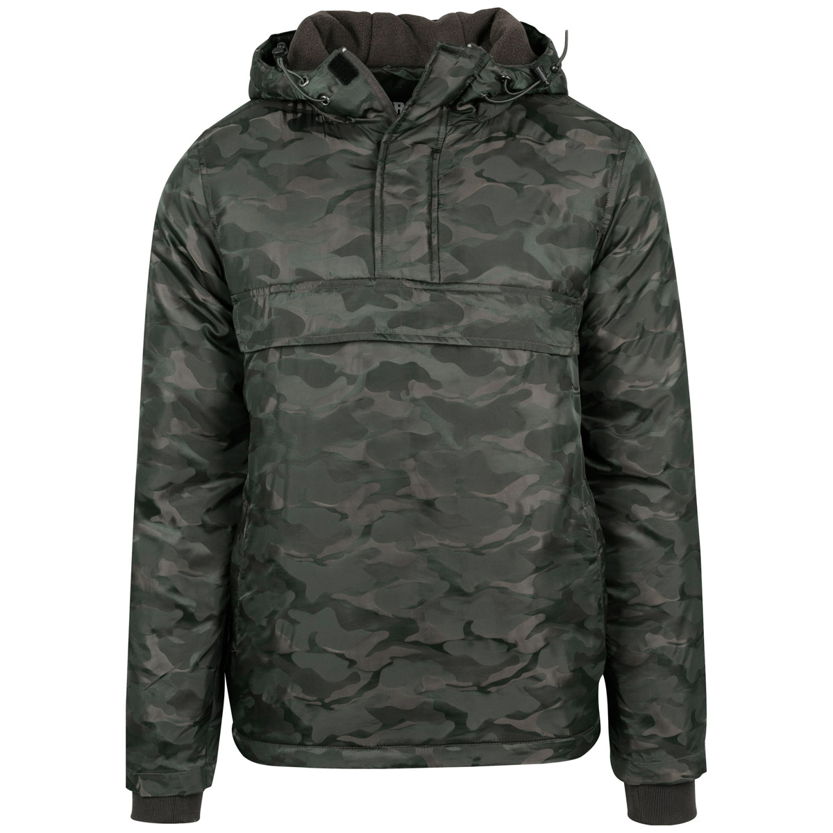 Buy Urban Classics - PADDED PULL OVER Jacket olive camo