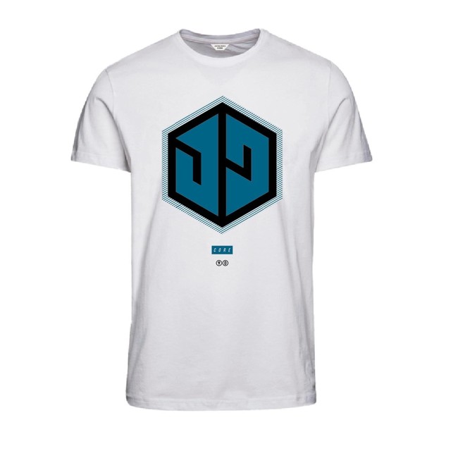 Core Booster T-shirt White Hexagon