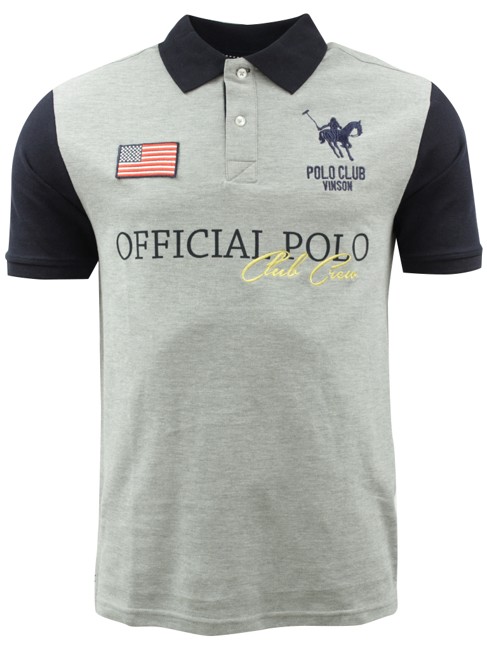 Vinson Polo Club 'Ballard' Polo - Grå Mel