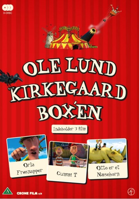 Ole Lund Kirkegaard boks - Orla Frøsnapper/Gummi T/Otto er et næsehorn - DVD