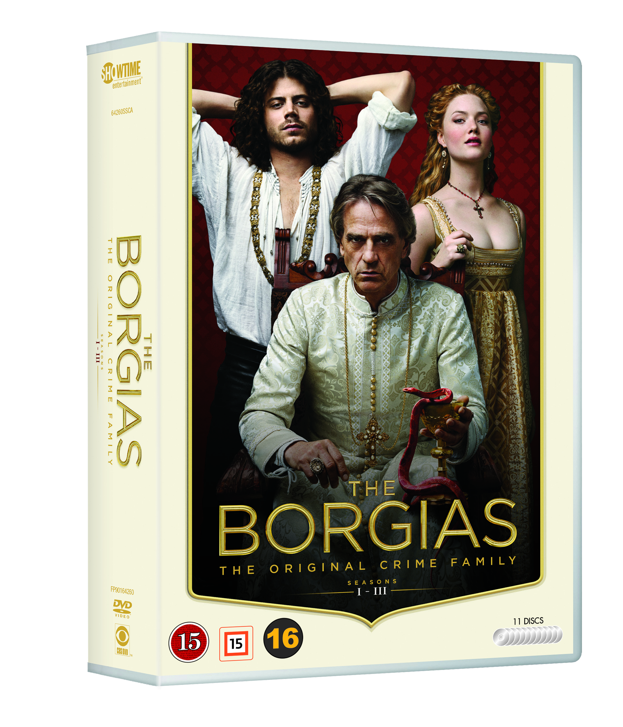 The Borgias: Complete Box - Season 1-3 (11 disc) - DVD - Filmer og TV-serier