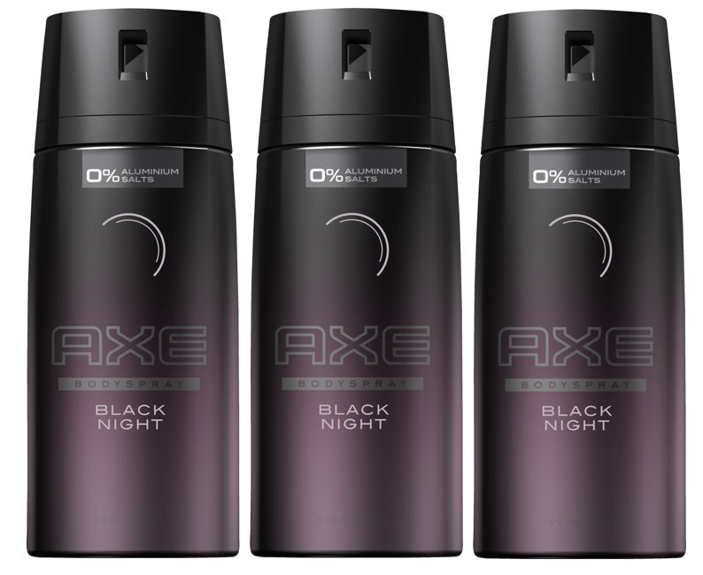 AXE - 3x Black Night Deo Spray 150 ml