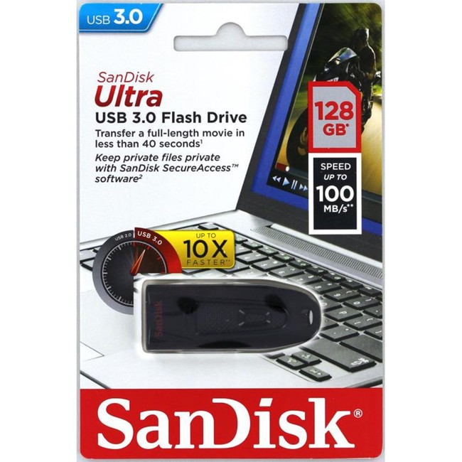 zzSandisk - USB 3.0 Ultra Flash Drive 128GB 100MB/s