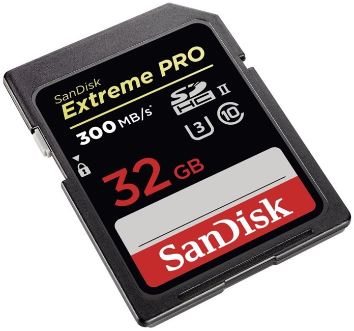 Sandisk Extreme PRO, 32 GB 32GB SDHC UHS-II Class 10 memory card