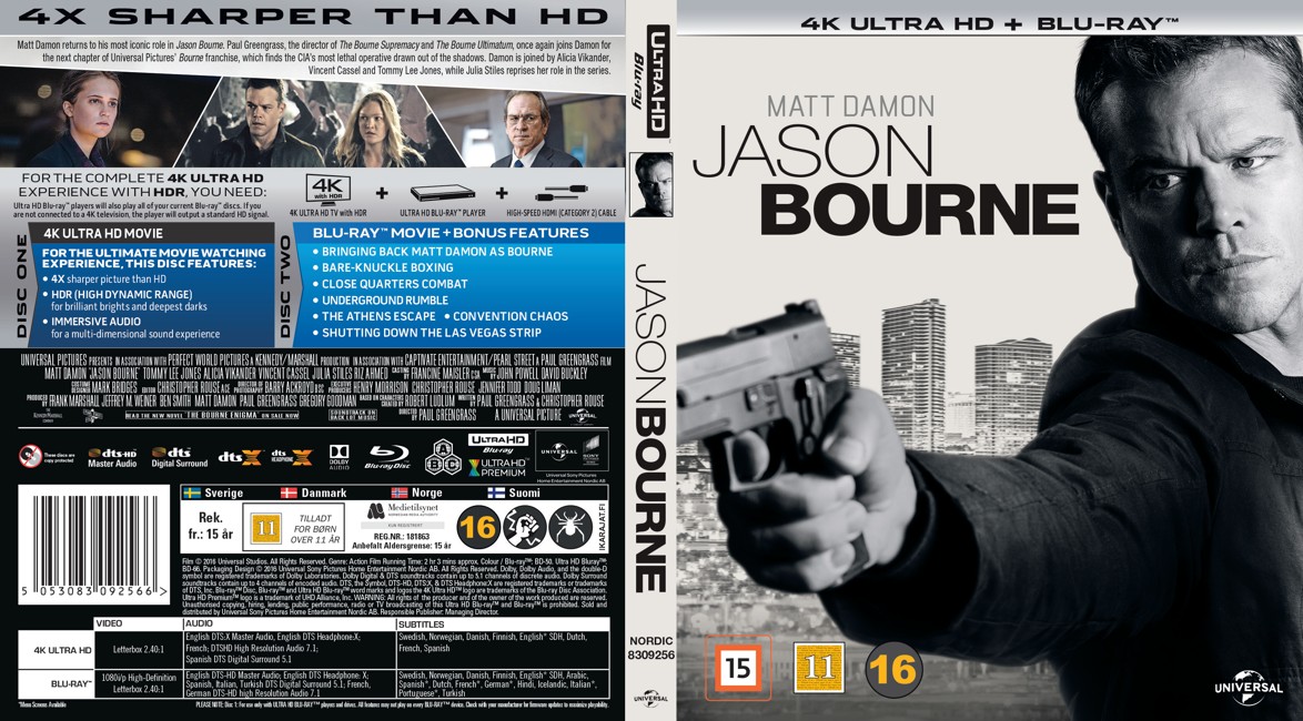 Jason Bourne (4K Blu-Ray)