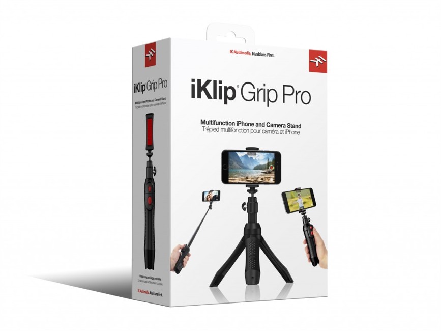 IK Multimedia - iKlip Grip Pro - Multifunktionel iPhone & Kamera Stativ