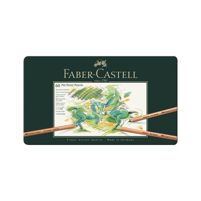 Faber-Castell - Pitt Pastel farveblyanter, 60 stk (112160)