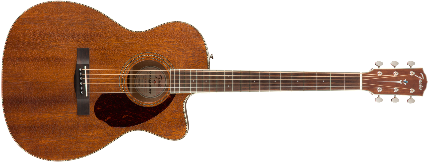 Fender PM-3 Triple-0 All Mahogany, Natural Akustisk Guitar