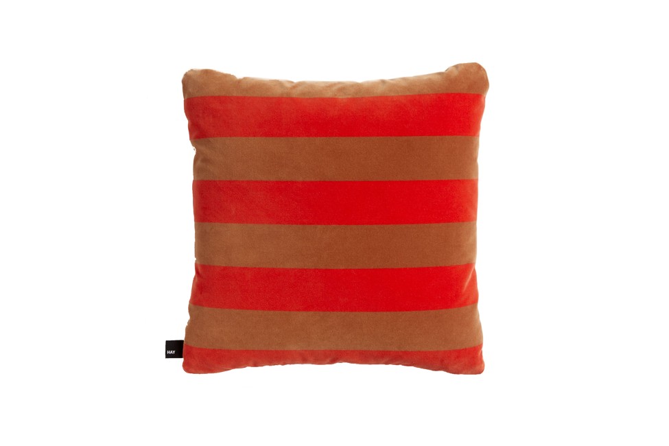 HAY - Soft Strip Pude 50 x 50 cm - Rød
