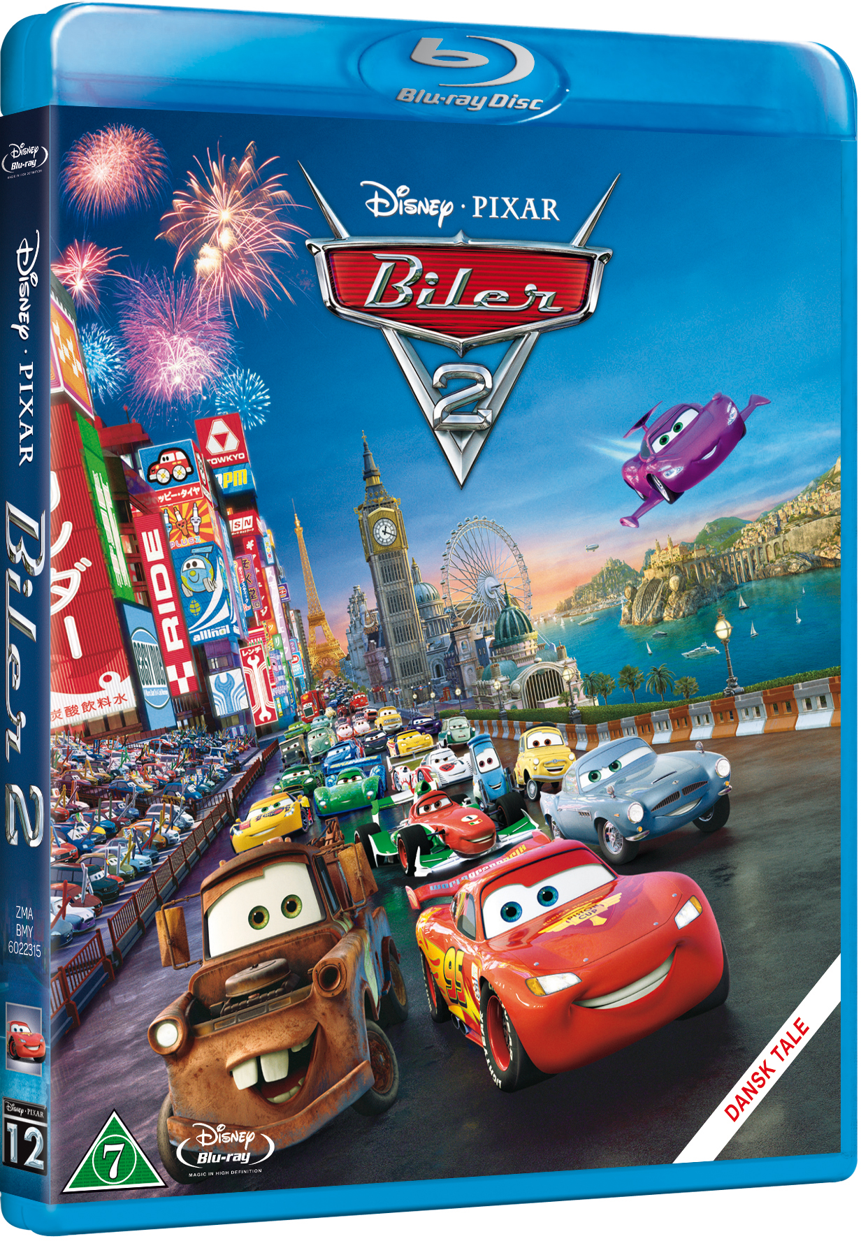Disneys Cars 2/Biler 2 (Blu-Ray)
