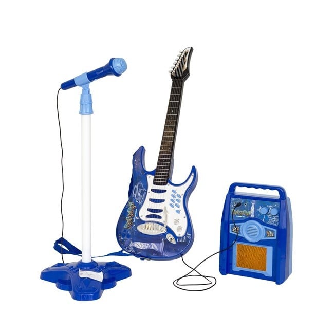 Lekia - Guitar med Forstærker og Mikrofon