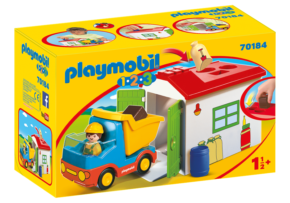 Playmobil  1.2.3 - Garbage Truck (70184)
