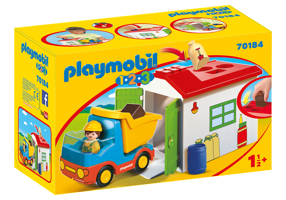 Playmobil  1.2.3 - Skraldebil (70184)