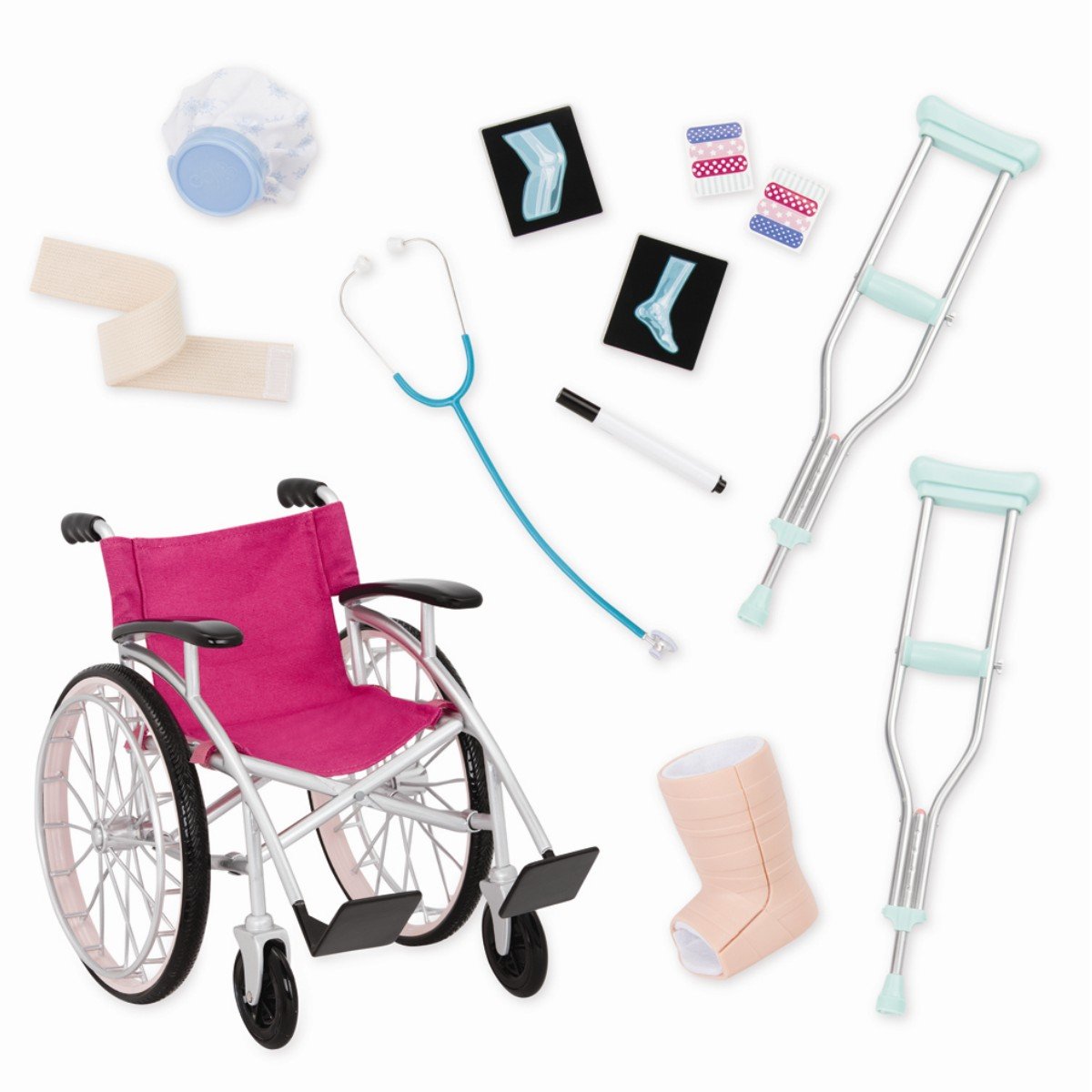 Billede af Our Generation - Hospitalssæt med kørestol (737432)
