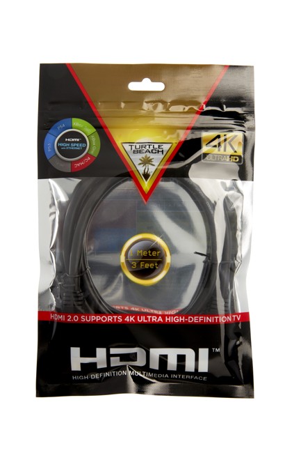 Turtle Beach HDMI 2.0 Cable 1M/3 Feet Support 4K TV