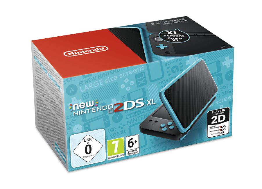New Nintendo 2DS XL (Black/Blue)