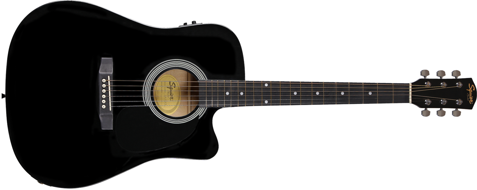 Squier By Fender - SA-105CE - Akustisk Elektrisk Guitar (Black)