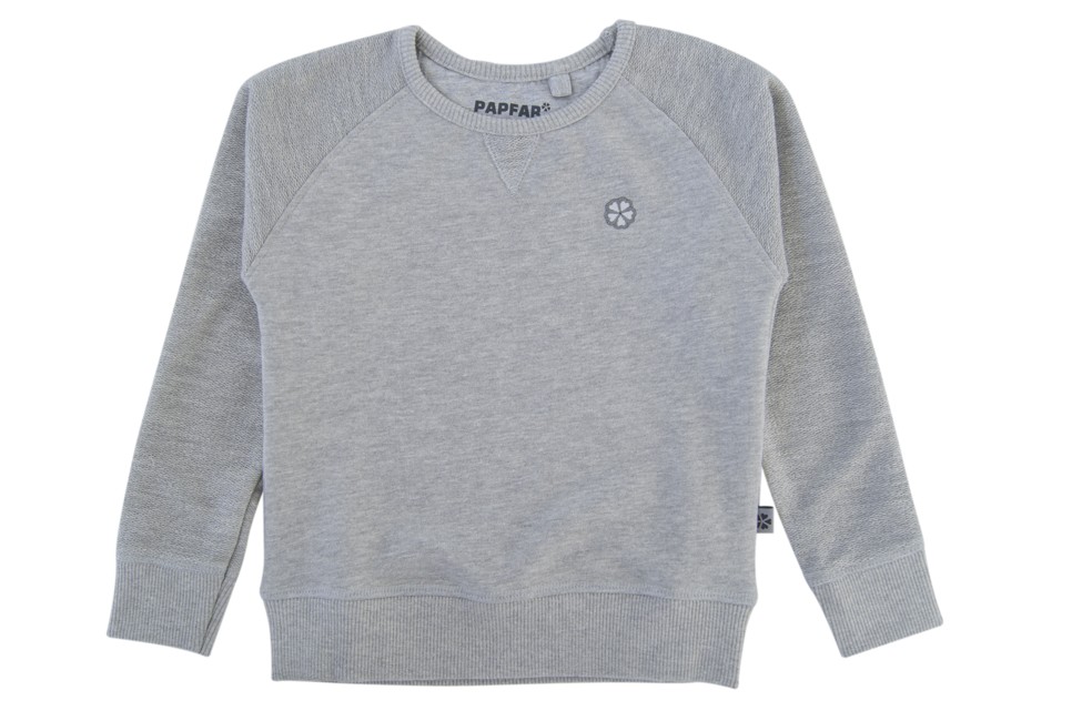PAPFAR - Sweatshirt - Grey Melange (716367-130)