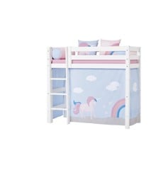 Hoppekids - Play Curtain Mid-High Bed 70x160 cm - Unicorn
