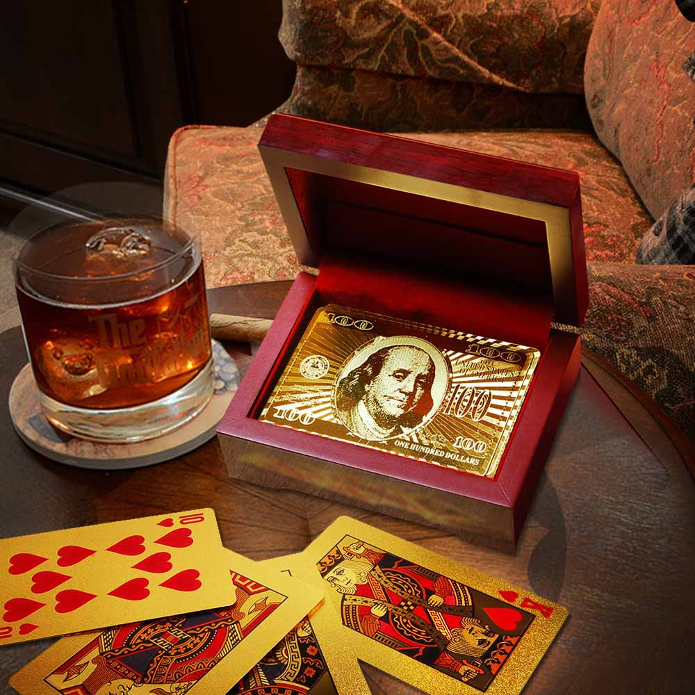 Gold Playing Cards Giftbox - Gadgets
