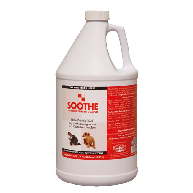 Showseason Soothe 3% Chlorhexidine Pet Shampoo 3.8L