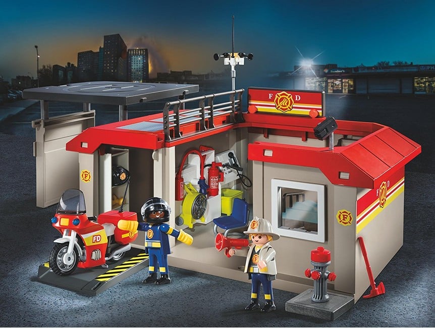 Playmobil - Take Along Fire Station Playset (5663 )